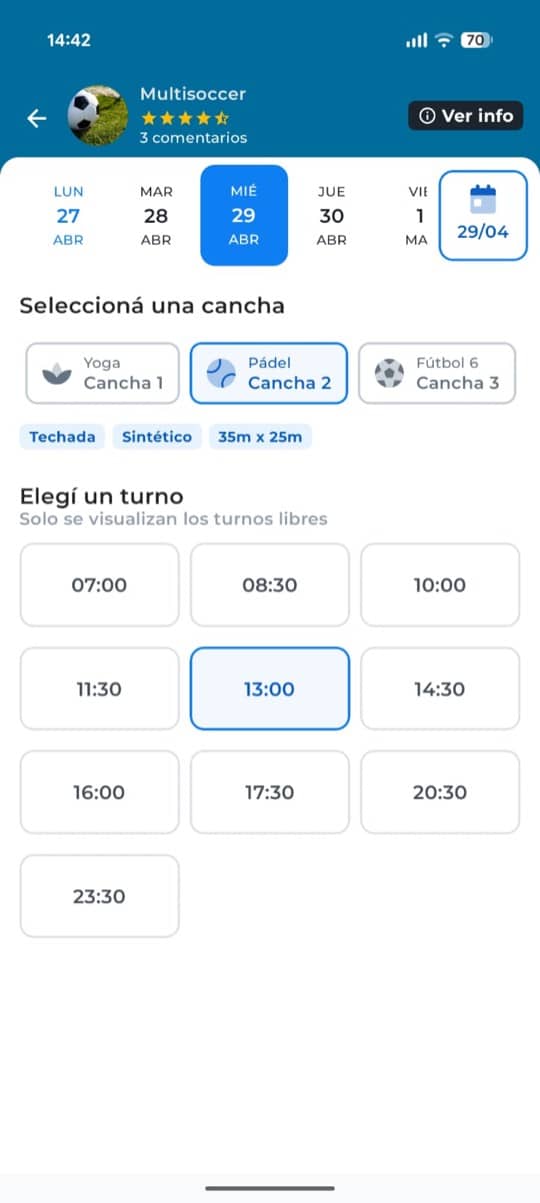 App screen